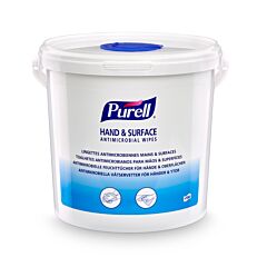 PURELL® Hand & Surface Antimicrobial Wipes, 450 Count Bucket