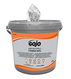 GOJO® HAND & SURFACE Scrubbing Wipes, Eimer 70 Tücher