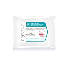 PREVEN’S® Sanitising Wipes for Hands, Objects and Surfaces, 15 St. Sachet